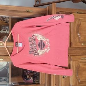COPY - Harley Davidson Long Sleeve T-Shirt Pink